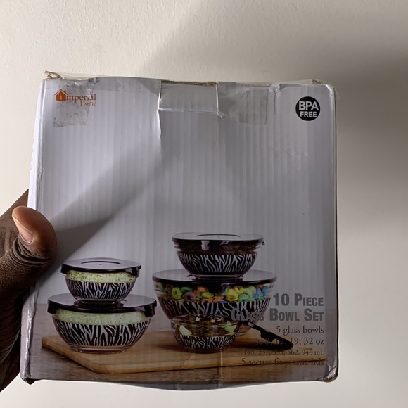 Imperial Home Glass Bowl Set (10 Pieces) [BRAND NEW] - Picture 3 of 6